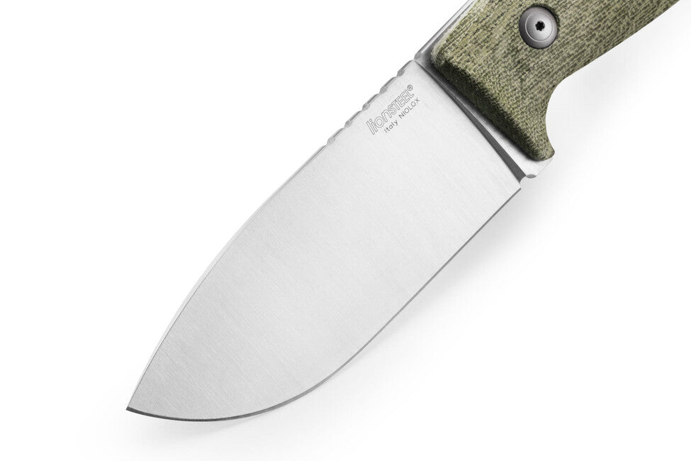 Lionsteel M3 pumnal de vânătoare cu mâner din canvas verde CVG