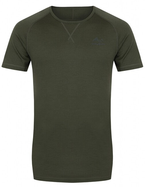 HUSKY Mersa tricou termic pentru bărbați cu mânecă scurtă, verde
