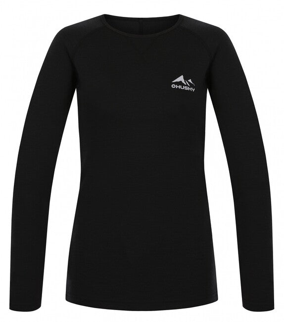HUSKY Mertee tricou termo cu mânecă lungă pentru femei, negru, L