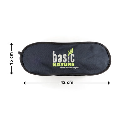 BasicNature Ultralight High Rest scaun de camping, negru