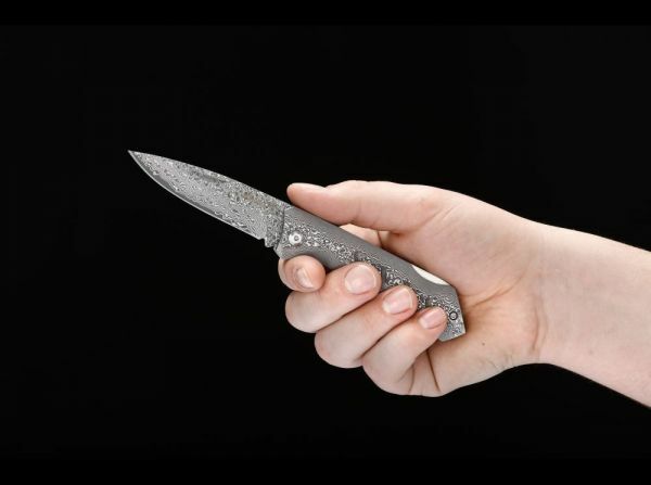 BÖKER® Damascus Dominator briceag 8,4 cm, damasc