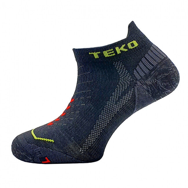 TEKO eco RUN 1.0 ULTRA șosete de alergare joase ultraușoare MERINO, negre