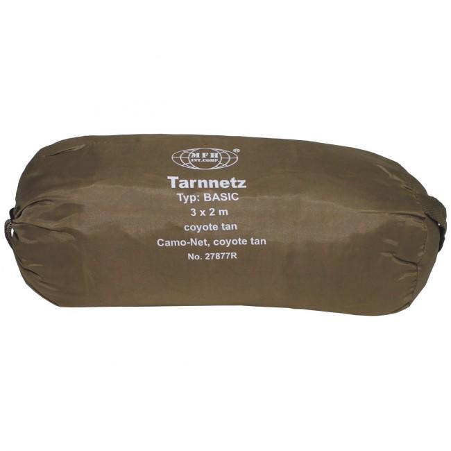 MFH plasă de camuflaj de bază, coyote, 3 x 2m