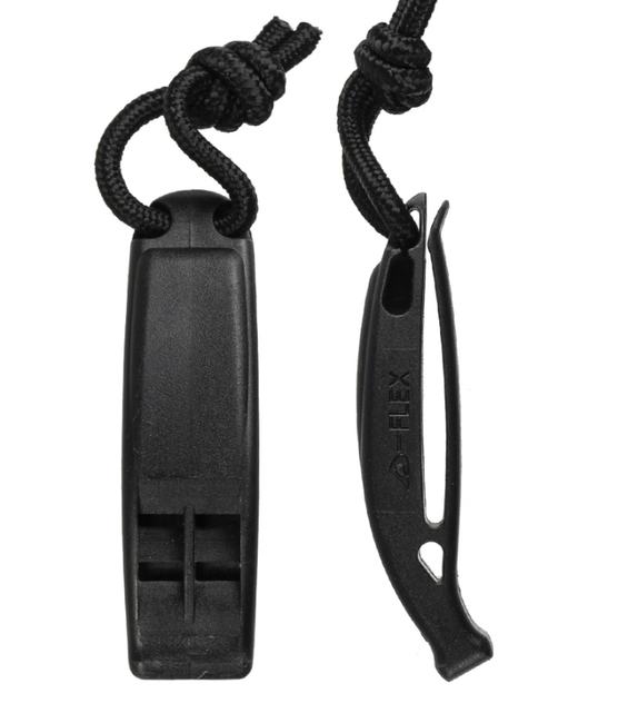 Mil-Tec Fluieră tactică Molle, neagră