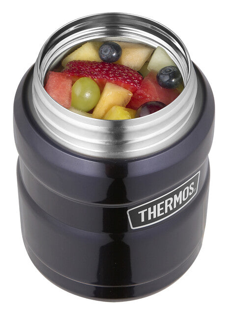 Thermos King recipient pentru alimente cu lingură, bleumarin, 0,47 l