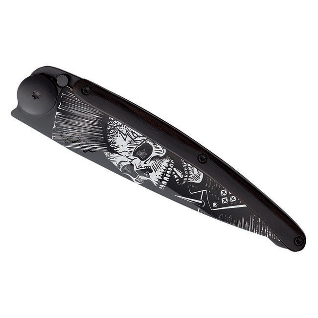 Deejo Tattoo briceag negru ebony wood Punk