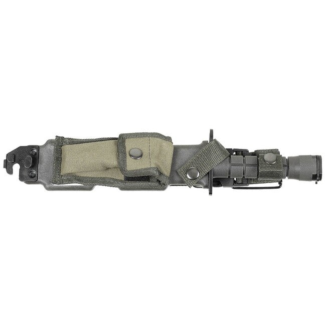 MFH M9 baionetă mâner plastic, teacă, OD green