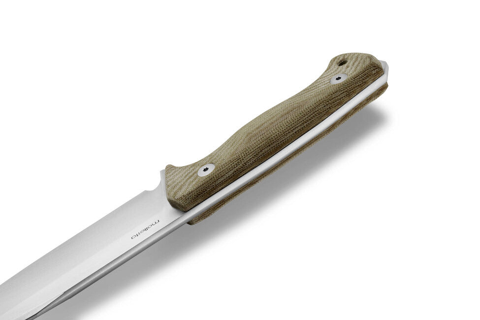 Lionsteel T6 dagger lung cu mâner din micartă CVG CPM 3V, green canvas