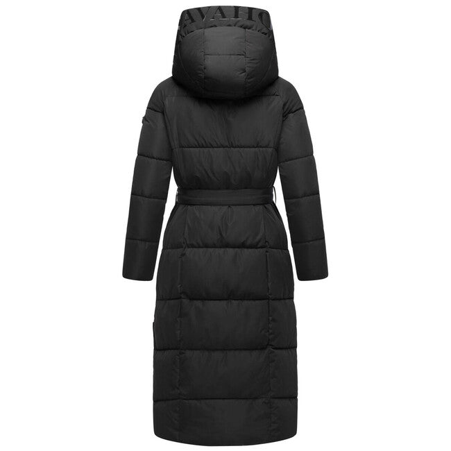 Navahoo EISBLICK geacă lungă de iarnă pentru femei, neagră