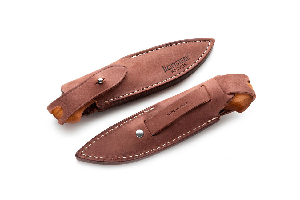 Lionsteel WILLY WL1 UL cuțit cu lamă fixă cu mâner din lemn de măslin