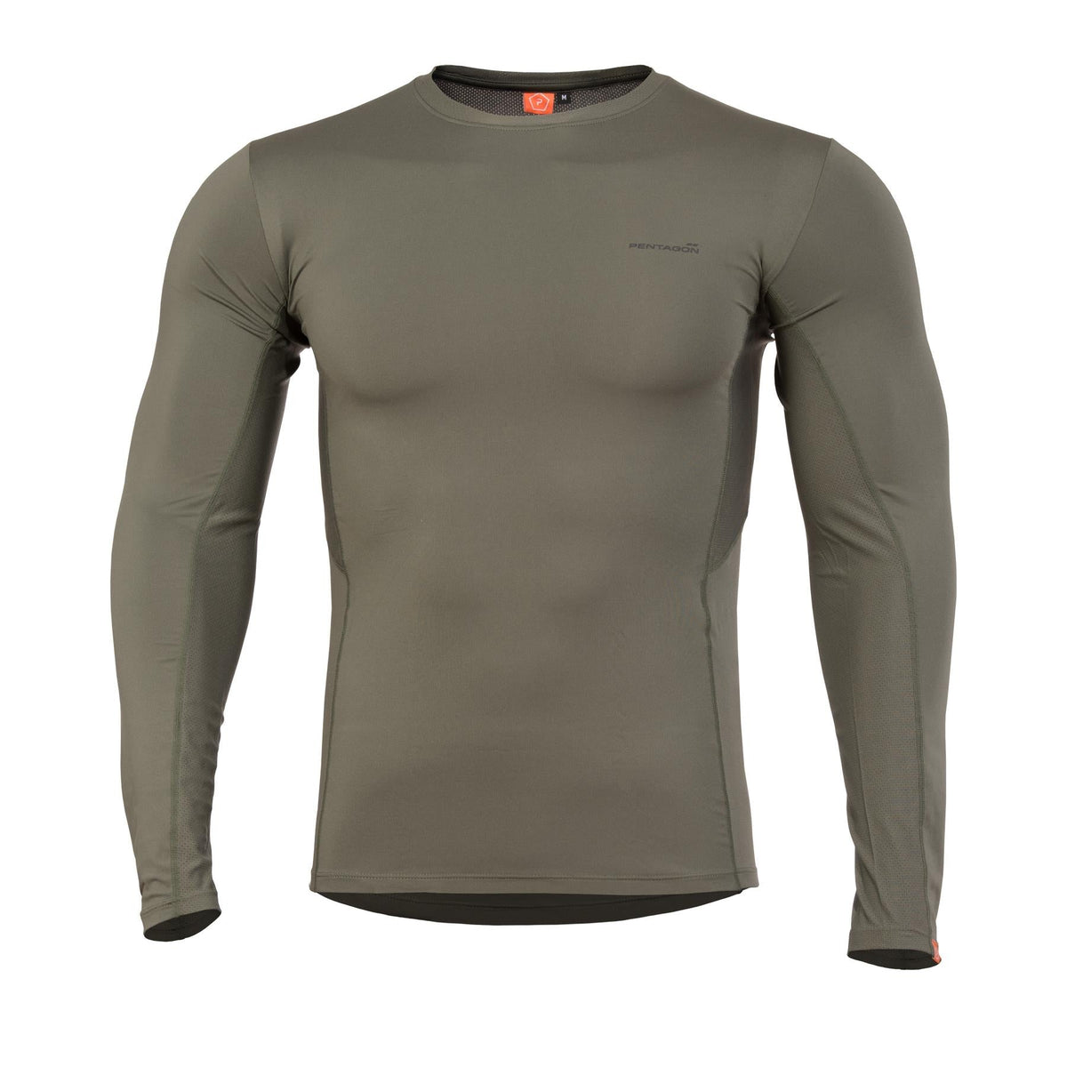 Pentagon Apollo tricou funcțional cu mânecă lungă, camo green