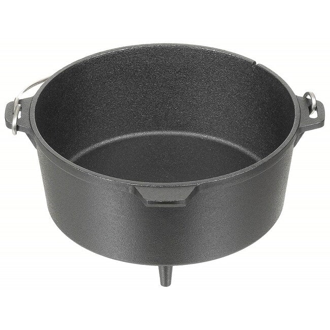 Fox Outdoor Olandă Țeavă oală pe foc fontă, aprox 3,8 l