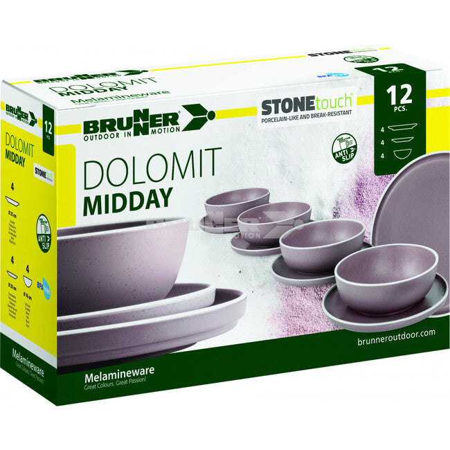Brunner Midday Dolomit set de tacâmuri de camping, violet