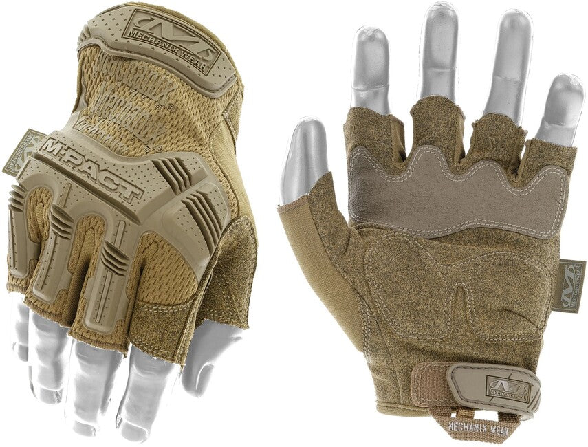 Mechanix M-Pact mănuși cu protecție la impact fără degete, coyote