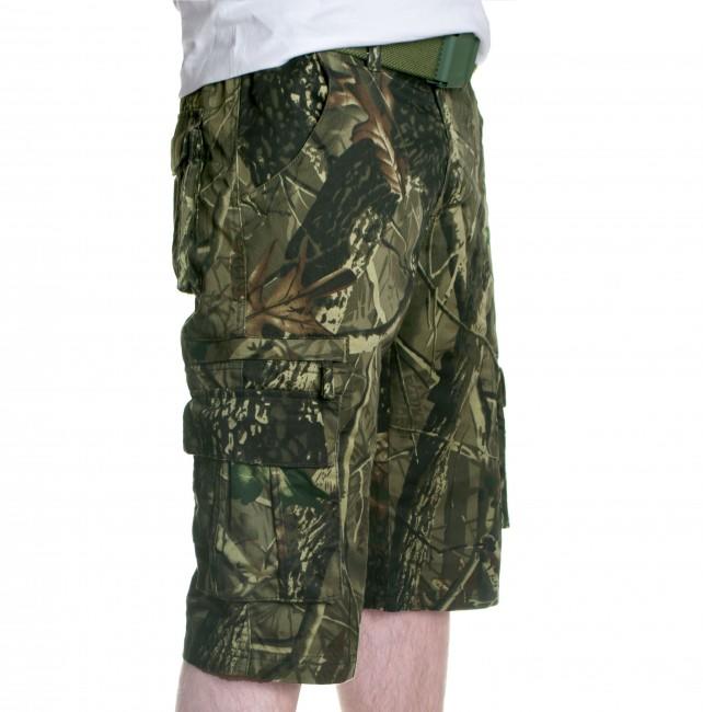 Loshan Leafy pantaloni scurți model Real tree, închis
