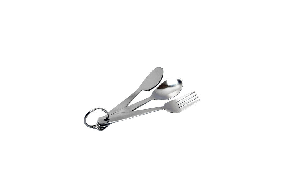 Coghlans CL set compact de tacâmuri din oțel inoxidabil cu inel