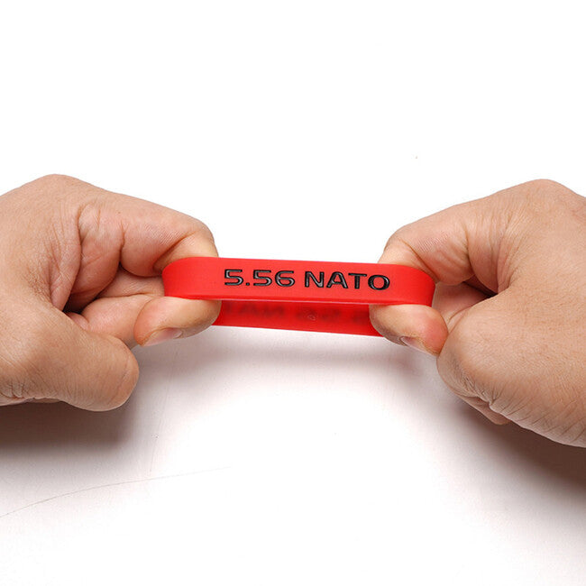 Leguon Volt bandă de cauciuc pentru marcare încărcător 5.56 mm, roșie-negru