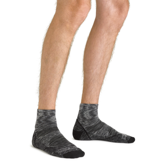 Darn Tough Light Hiker 1/4 șosete ușoare cu pernă, Space Gray