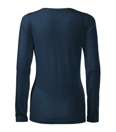 Malfini Slim tricou cu mânecă lungă pentru femei, bleumarin