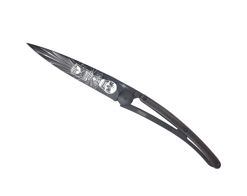 Deejo Tattoo briceag Black ebony wood Immortal
