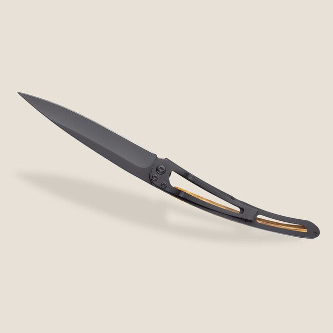 Deejo Tattoo briceag Virgo, Black olive wood