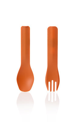 Humangear GoBites BIO DUO tacâmuri, portocalii