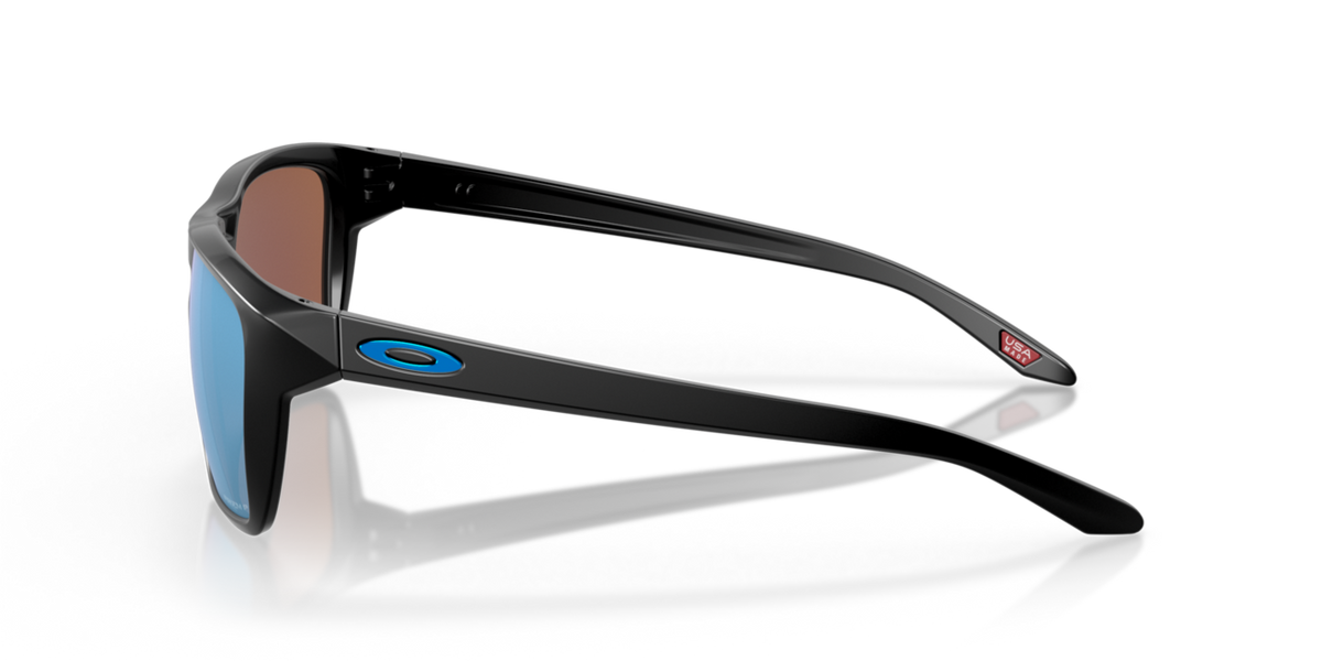 Oakley SYLAS ochelari de soare cu ramă și lentile, Matte Black, Prizm Deep Water Polar 60