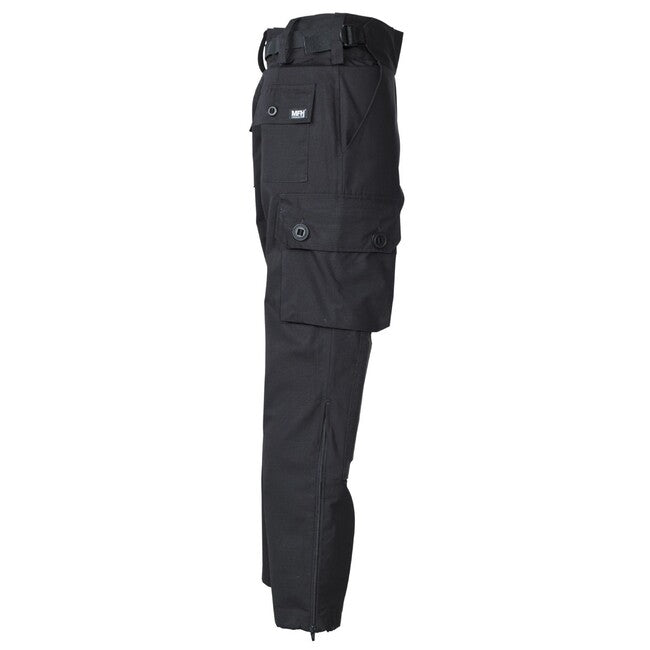 MFH Professional Commando Smock pantaloni Rip stop, negri