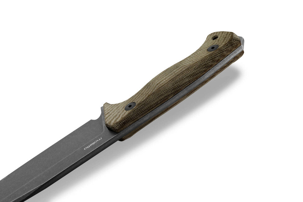 Lionsteel T6B dagger lung cu mâner din micartă CVG CPM 3V, old black