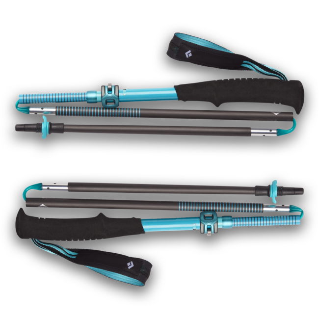 Black Diamond Distance Carbon Flz bețe de trekking pentru femei, dark patina