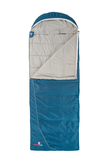 Grüezi-Bag Cotton Comfort Grueezi sac de dormit, albastru cânepă adânc, dreapta