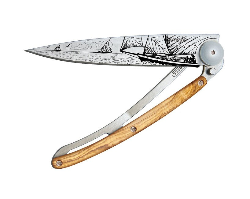 Deejo Tattoo wood briceag Sailing