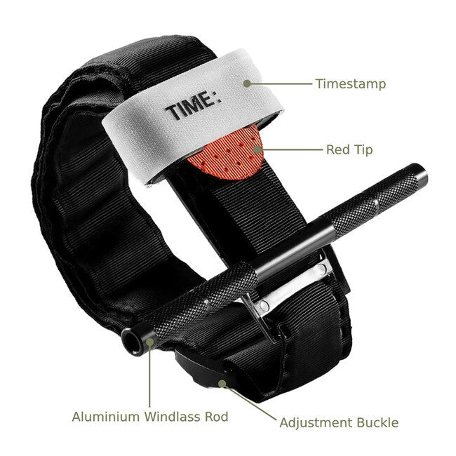 DRAGOWA Tactical Flex Plus turnichet cu strângere, negru