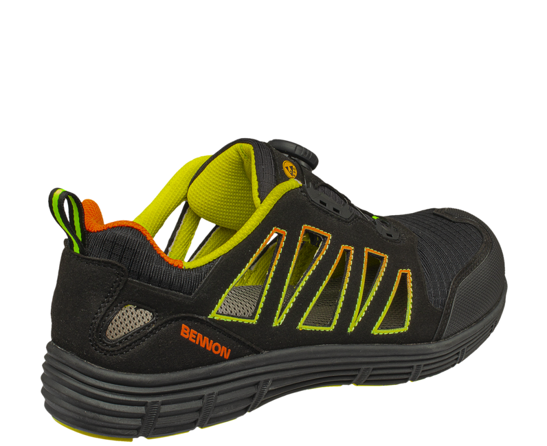 BENNON REBEL S1P ESD ATOP Low pantofi sport de trekking, verzi