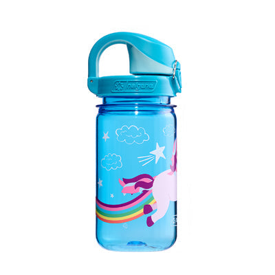 Nalgene Grip-n-Gulp Sustain sticlă de apă pentru copii 0,35 L, blue unicorn
