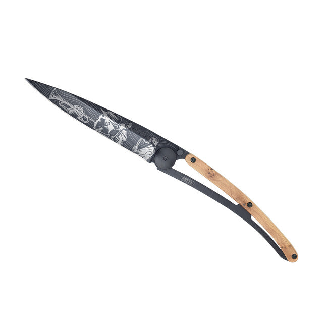 Deejo Tattoo briceag Jazz, Black juniper wood