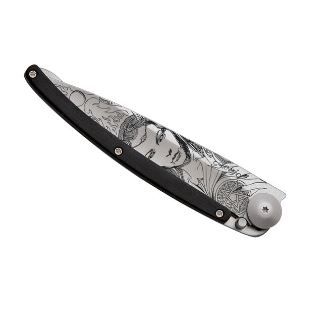 Deejo Fantasy Succubus briceag ebony wood