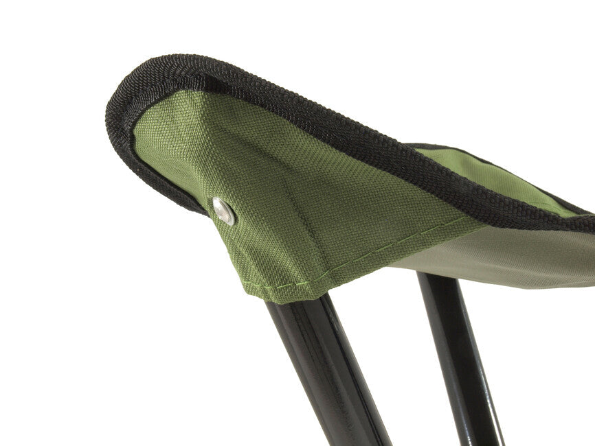 BasicNature Travelchair trepied scaun, verde oțel