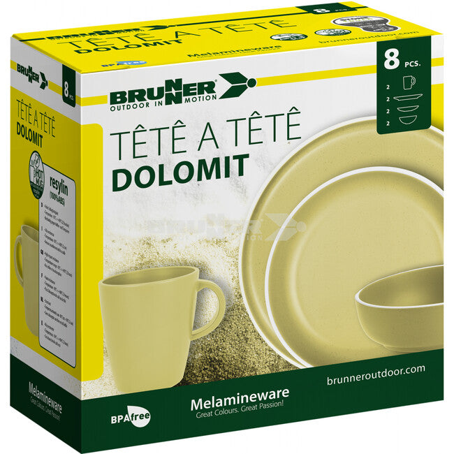 Brunner set de vase de camping, galben