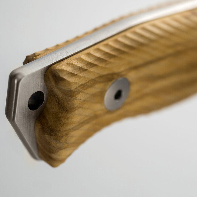 Lionsteel M5 UL cuțit de lungime medie cu mâner din lemn de măslin