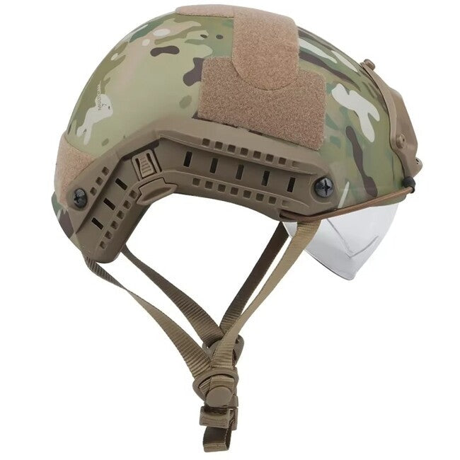 DRAGOWA Tactical Fast MH cască tactică cu ochelari Charger, Digital Desert (fără certificare)