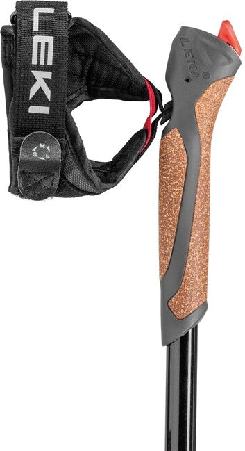 LEKI Spin Nordic Walking bețe, negre-gri argintiu-alb, 100 - 130 cm