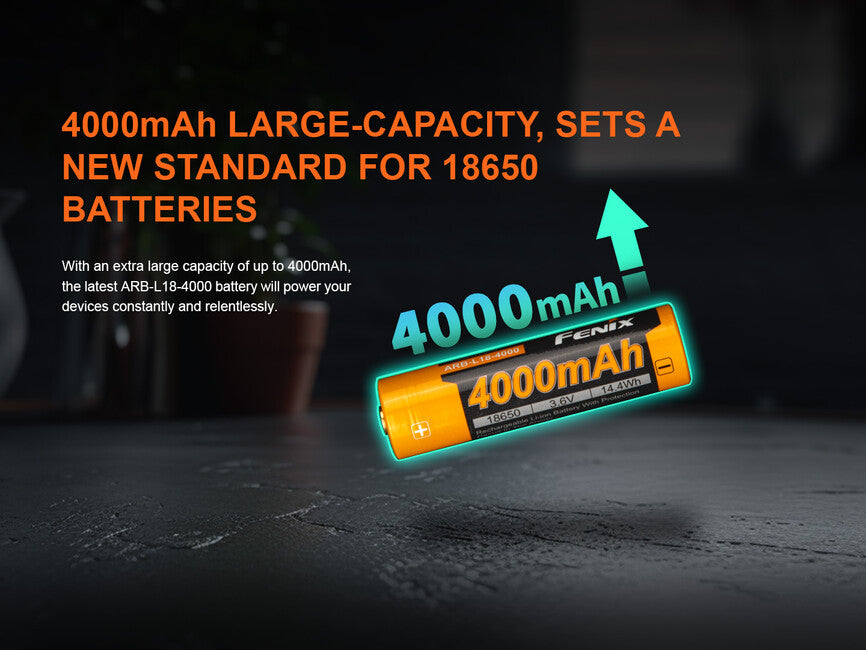 Fenix baterie reîncărcabilă 18650 4000 mAh (Li-Ion)
