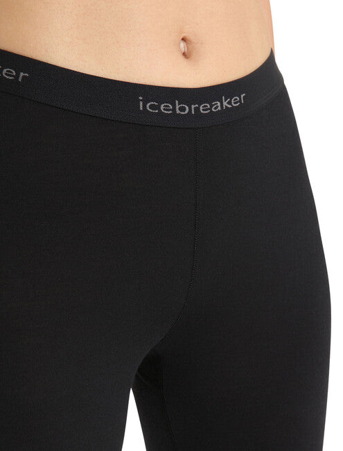 Icebreaker 200 Oasis colanți termo pentru femei, negri