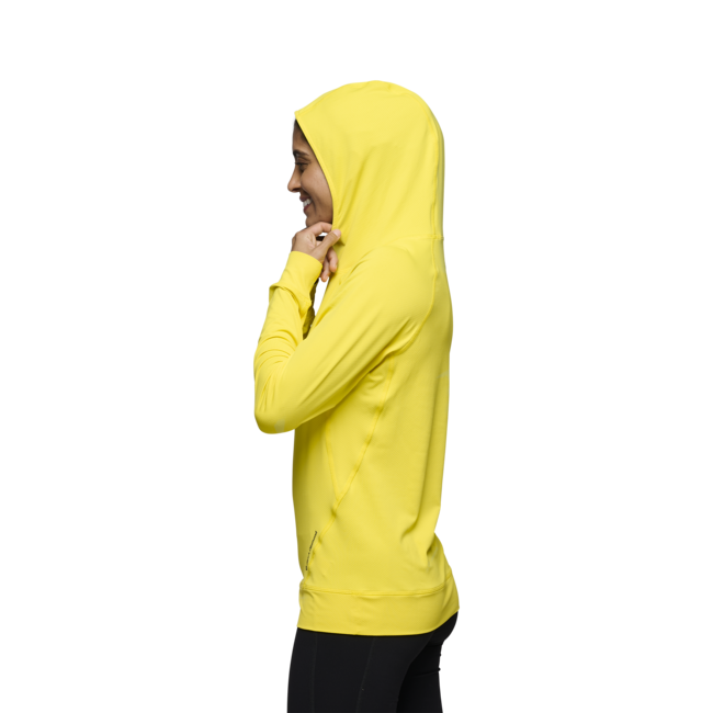 Black Diamond Alpenglow hanorac pentru femei, clean yellow