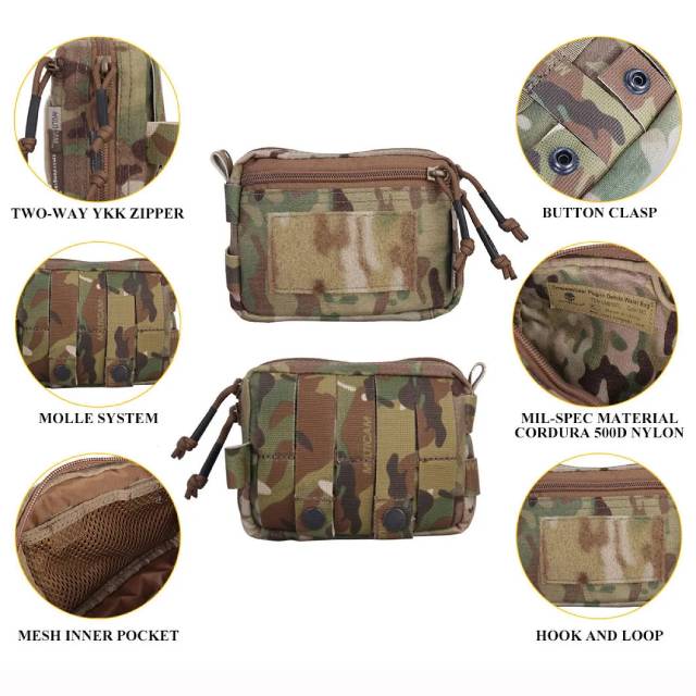 Emersongear MOLLE buzunar multifuncțional, coyote