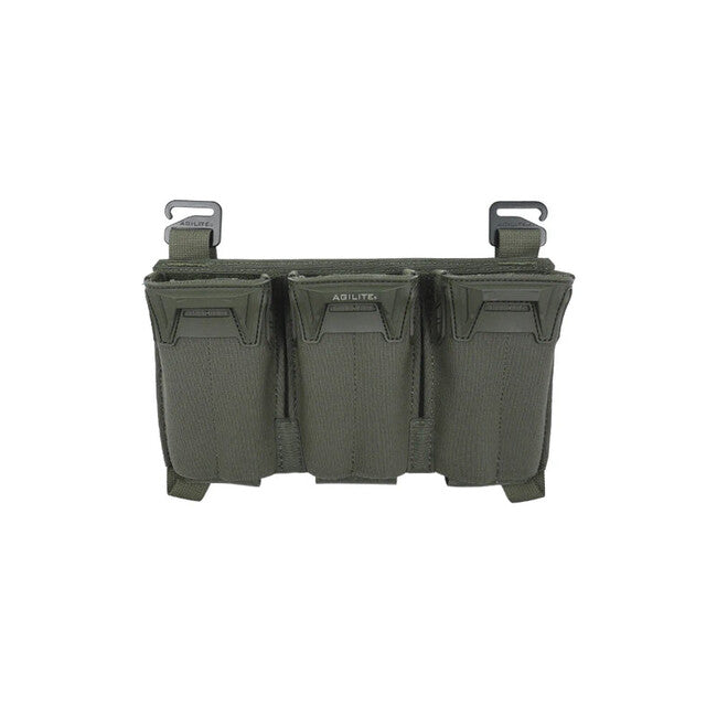 Agilite Pincer Triple husă pentru încărcătoare, ranger green