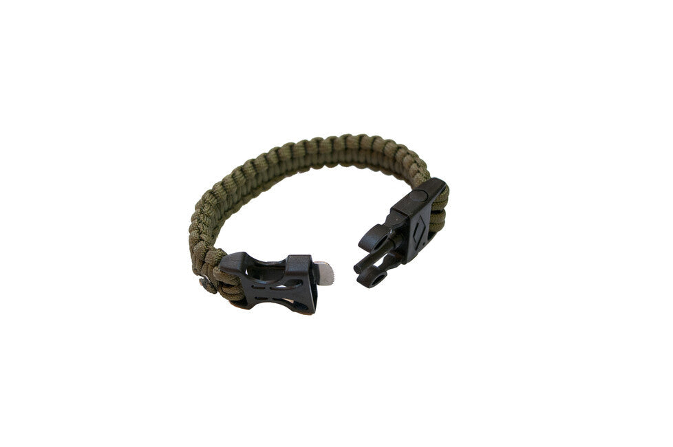 Origin Outdoors Paracord Bracelet brățară de supraviețuire cu fluieră de semnal și oțel de aprindere