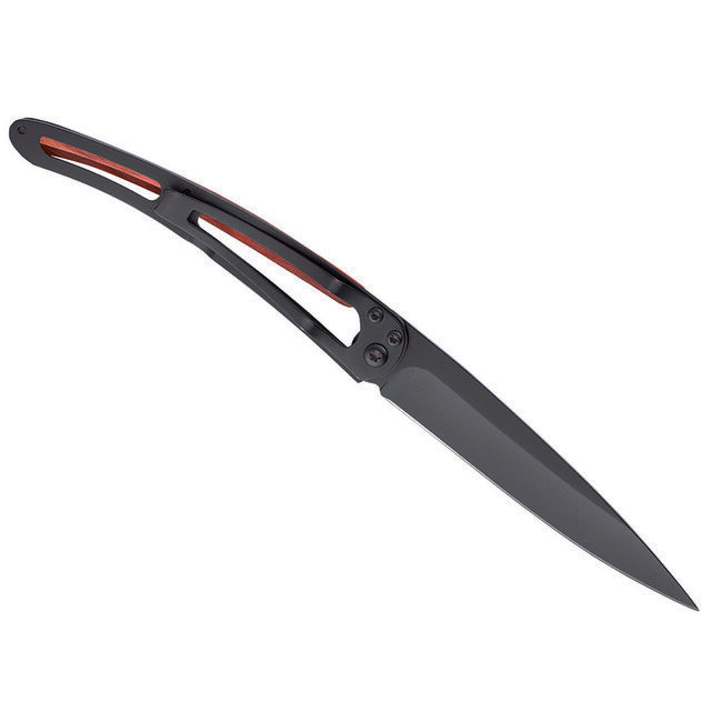 Deejo Latino briceag Black tattoo biker red beech crani