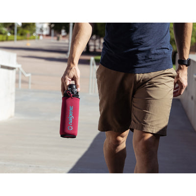 Nalgene Suport pentru sticle Neopren, mic, roșu